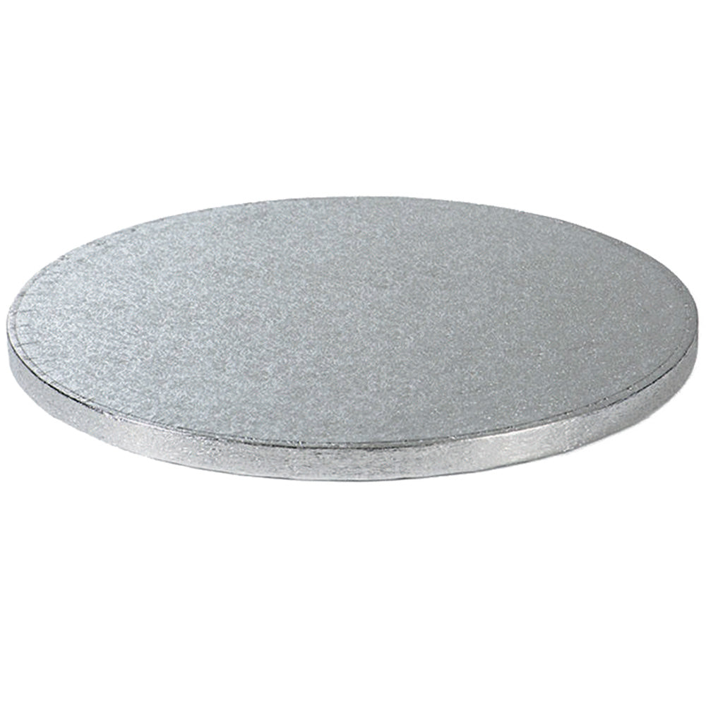 Podkład pod tort gruby, wytrzymały srebrny 30 cm