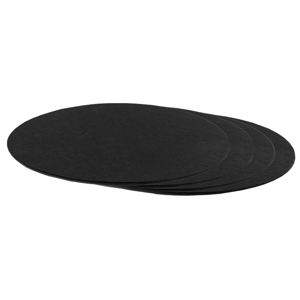 Podkład czarny okrągły 25 cm h: 0,3 cm 1 szt.